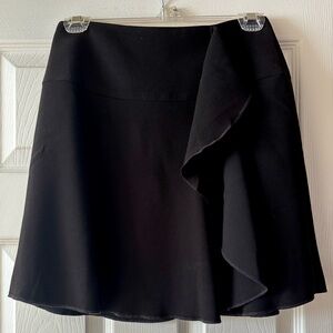 LOFT Black Asymmetrical Skirt